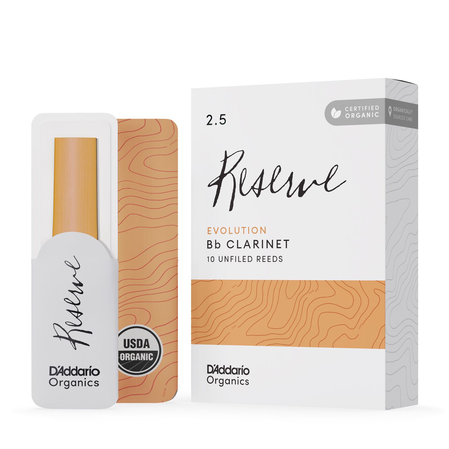 Ca&ntilde;as Clarinete Bb 2.5 Organic Reserve Pack 10 Daddario image number 0.0