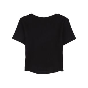 Polera Crop Manga Corta Cuello Redondo Mujer Freedom