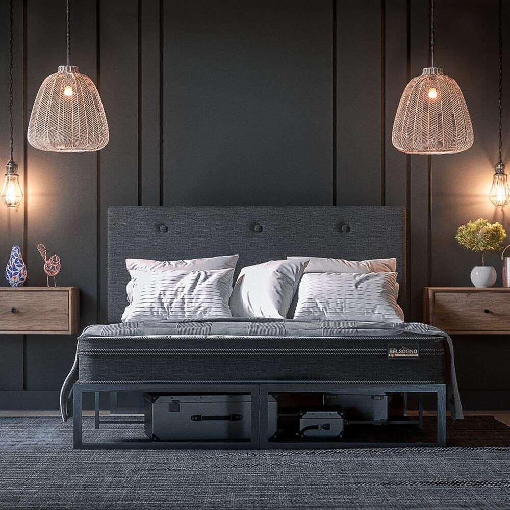 Cama Iron Smart Belsogno Plus / 2 Plazas / Base Normal + Respaldo image number 7.0