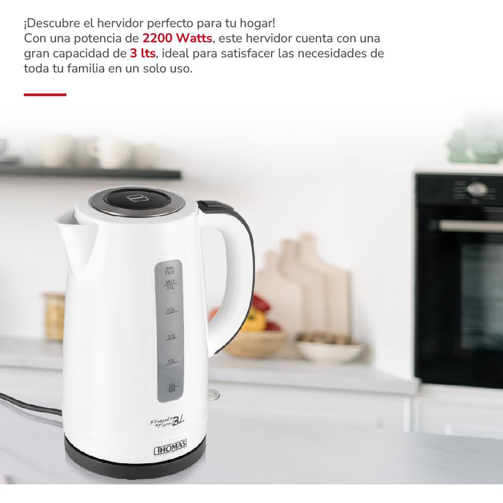 Hervidor Thomas Th-4351 / 3 Litros / 2200 Watts image number 3.0