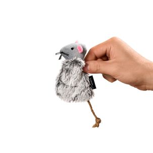 Juguete Gato Mimo Ratoncito Catnip Gris Pp135