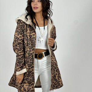 Chaqueta Gamuza Con Chiporro Manchas