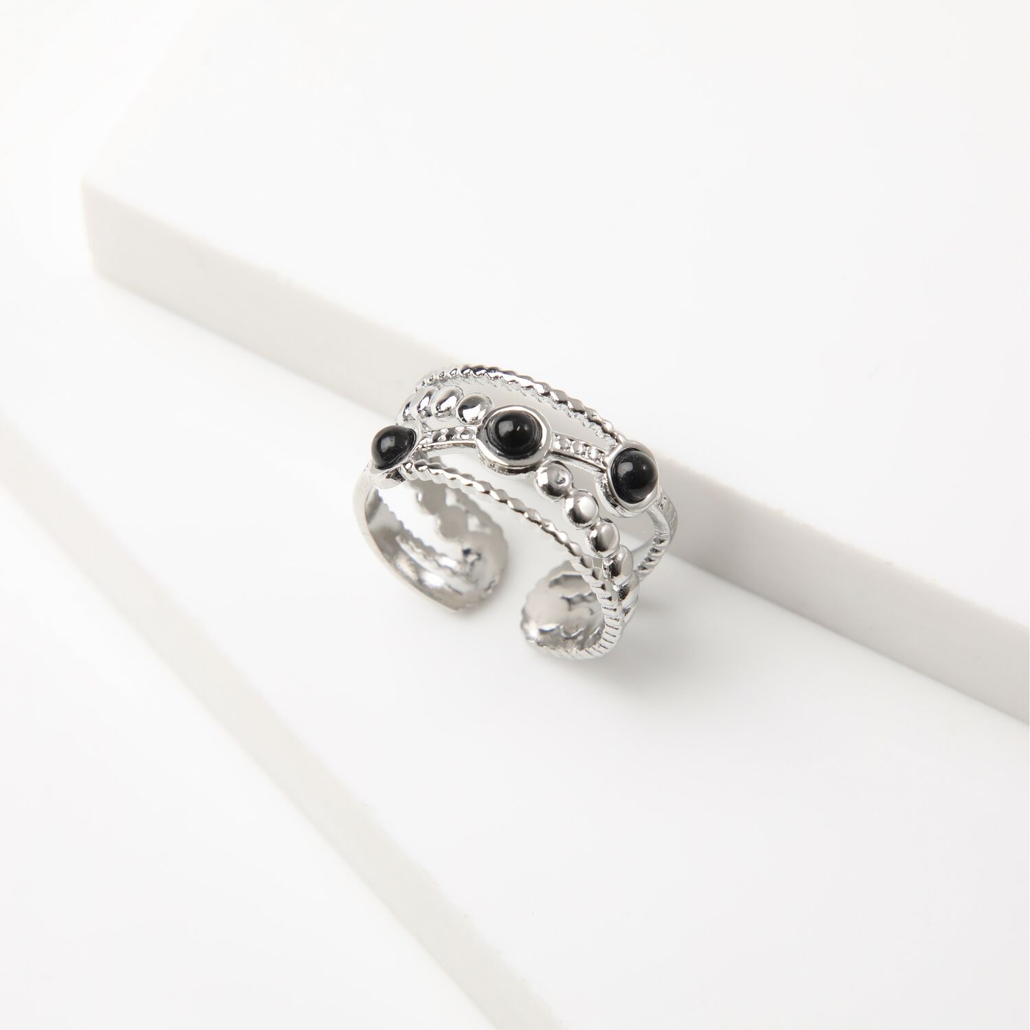 Anillo 19v69 Plateado Mujer Str084