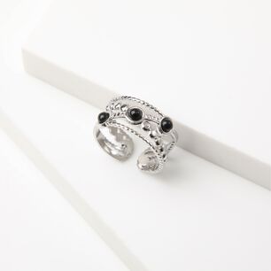 Anillo 19v69 Plateado Mujer Str084