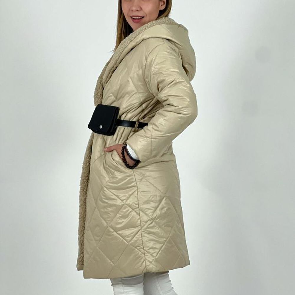 Parka Italiana Con Cinturón image number 4.0