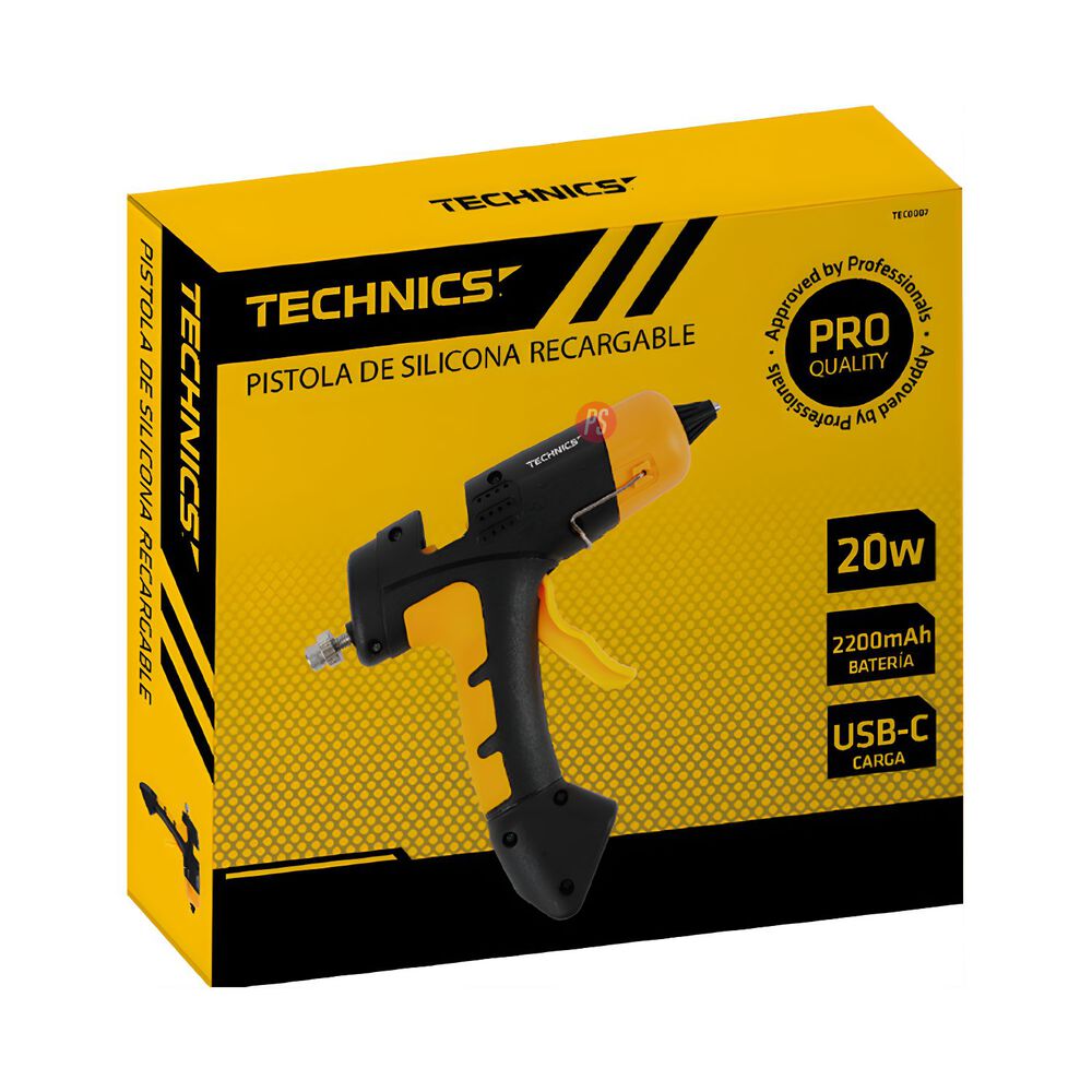 Pistola Silicona Technics Recargable 20w Usb-c - Ps image number 2.0