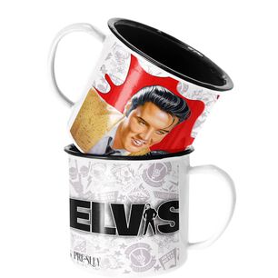 Taza Enlozada Lechera Elvis Presley Rock Musica