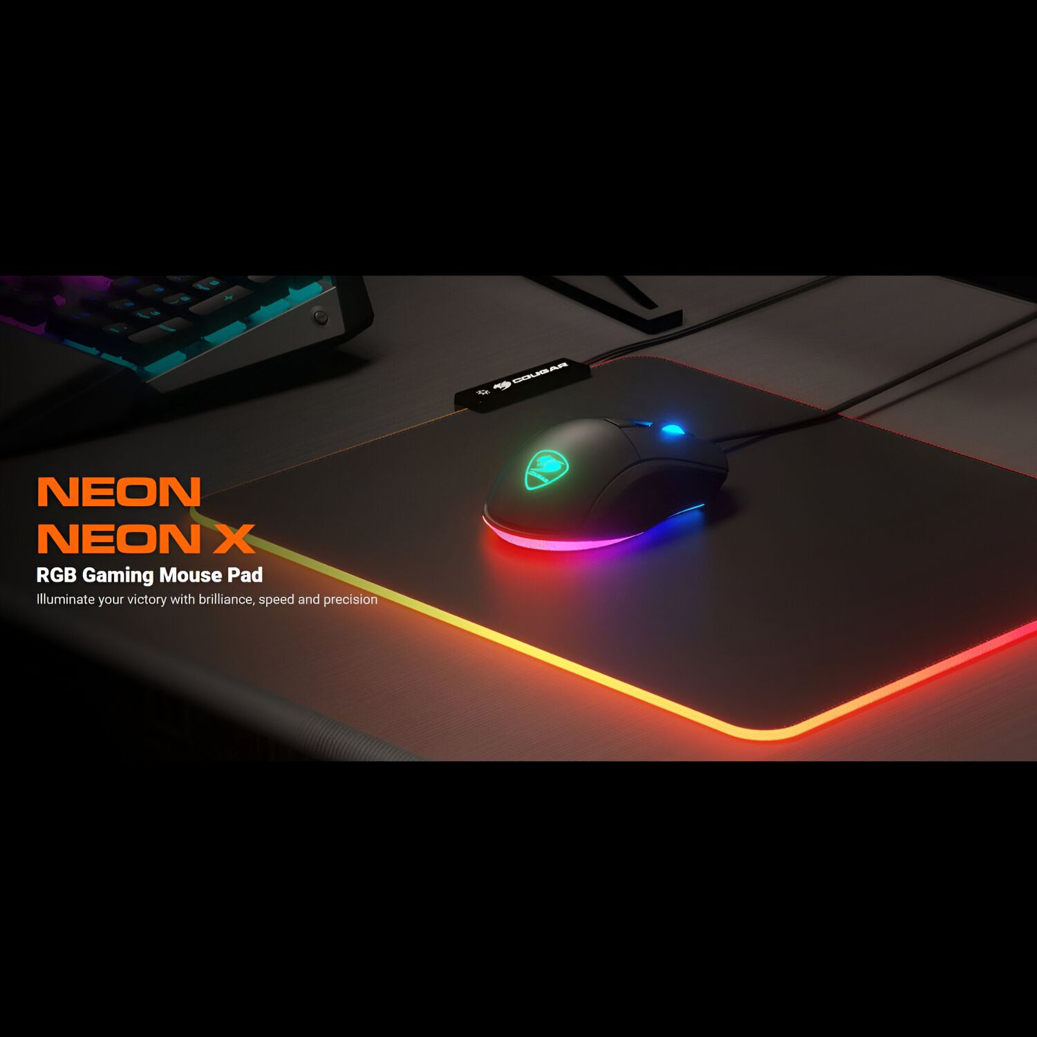 Mouse Pad Cougar Neon Gaming Series Full Rgb Usb image number 6.0
