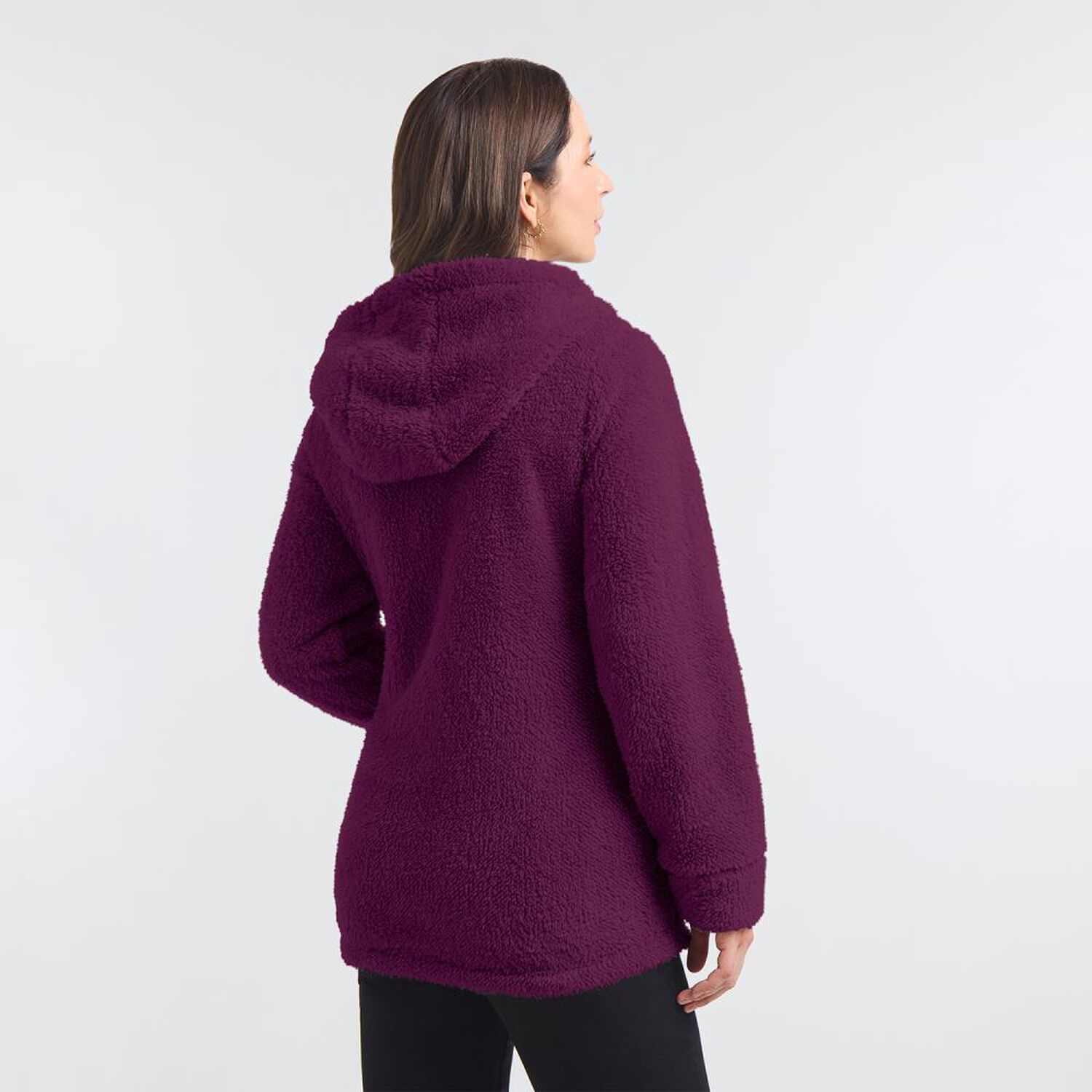 Poler&oacute;n Bonded Regular Cuello Alto Con Capucha Mujer Geeps image number 1.0
