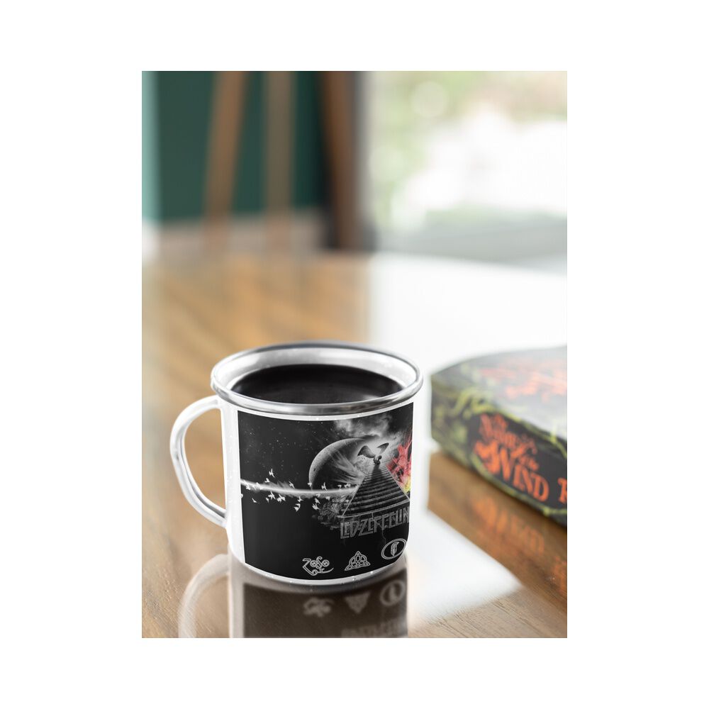 Taza Enlozada Lechera Led Zeppelin Bandas De Rock image number 1.0