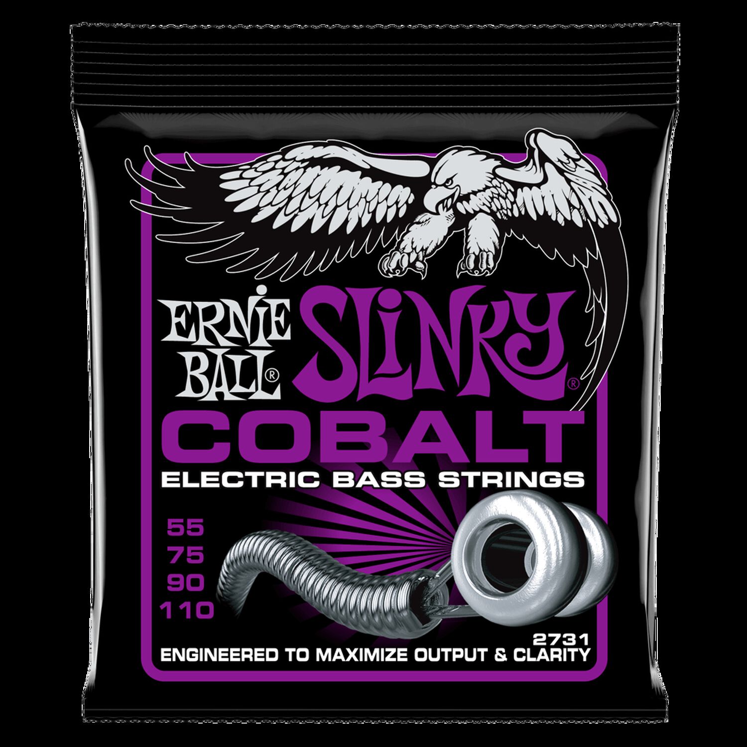 Cuerdas Bajo El&eacute;ctrico Slinky Cobalt 55-110 Ernie Ball 2731 image number 0.0
