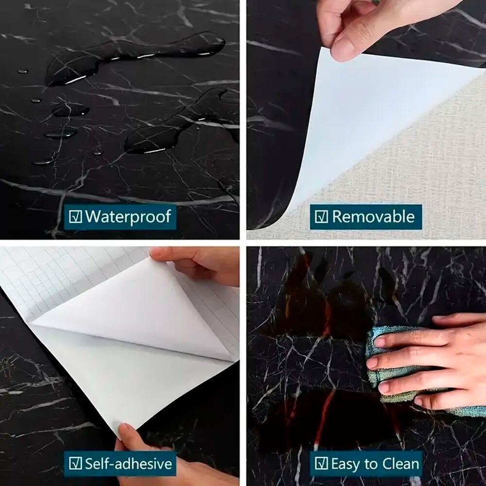 Papel Tapiz Adhesivo M&aacute;rmol Impermeable Para Encimera Cajon 10m image number 2.0