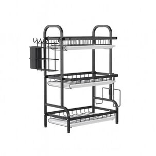 Secador Escurridor Organizador De Platos 3 Niveles Cocina