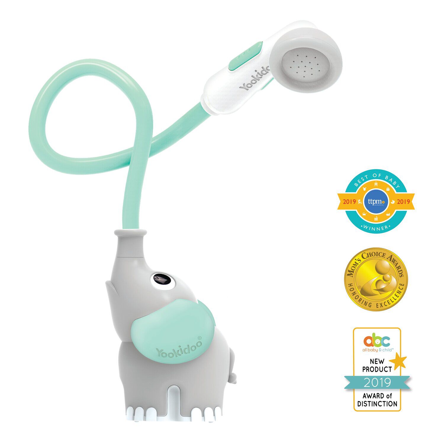 Juego De Ba&ntilde;o Elefante Ducha Interactivo Turquesa Infantil Beb&eacute; Ni&ntilde;o Ni&ntilde;a Tina Yookidoo image number 4.0