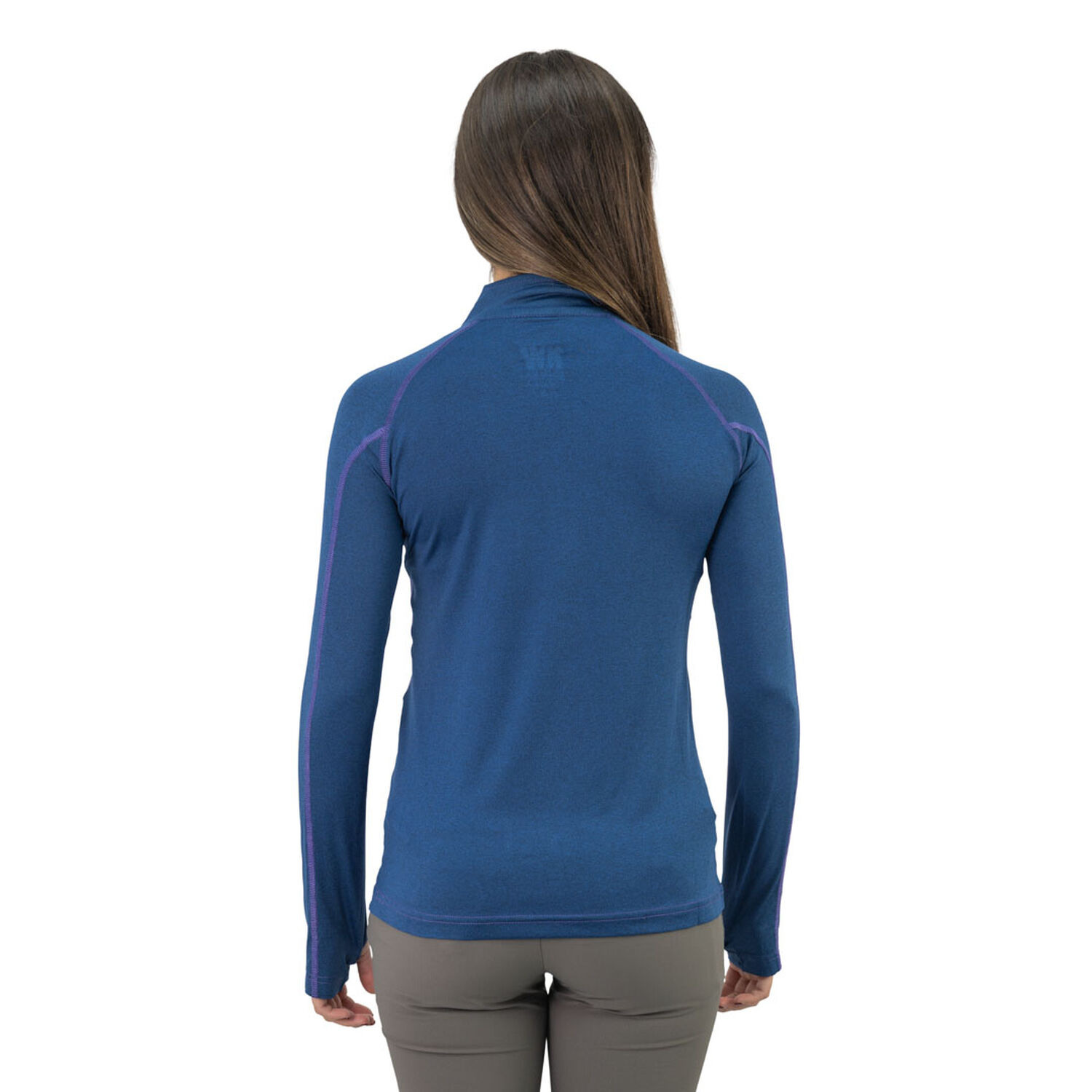 Polera Dry Fit Hw Spx Manga Larga Mujer Deep Blue image number 3.0