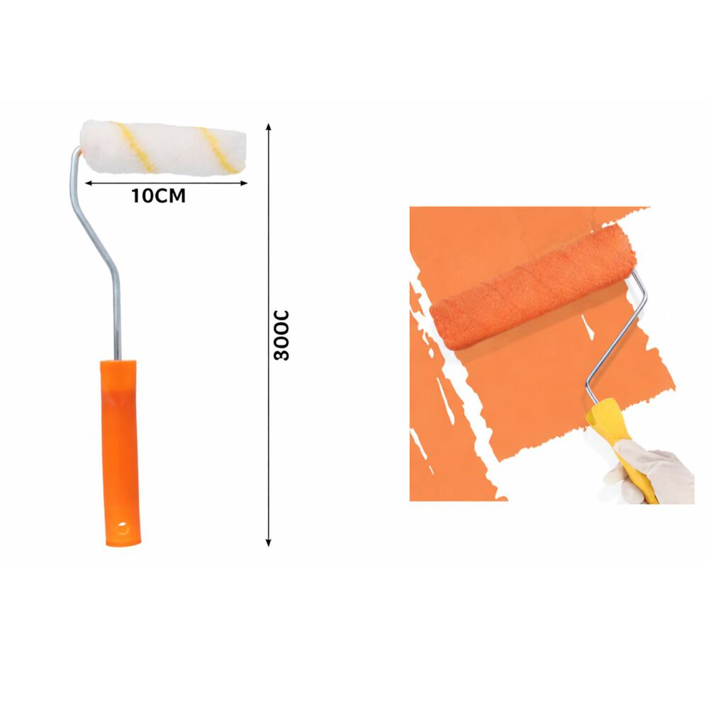 Set 12 Rodillos Chiporro Mango Plastico 10x30cm Para Pintar image number 1.0