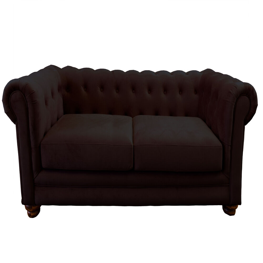 Sofa Florencia 3 Cuerpos Tela Velvet Chocolate image number 0.0