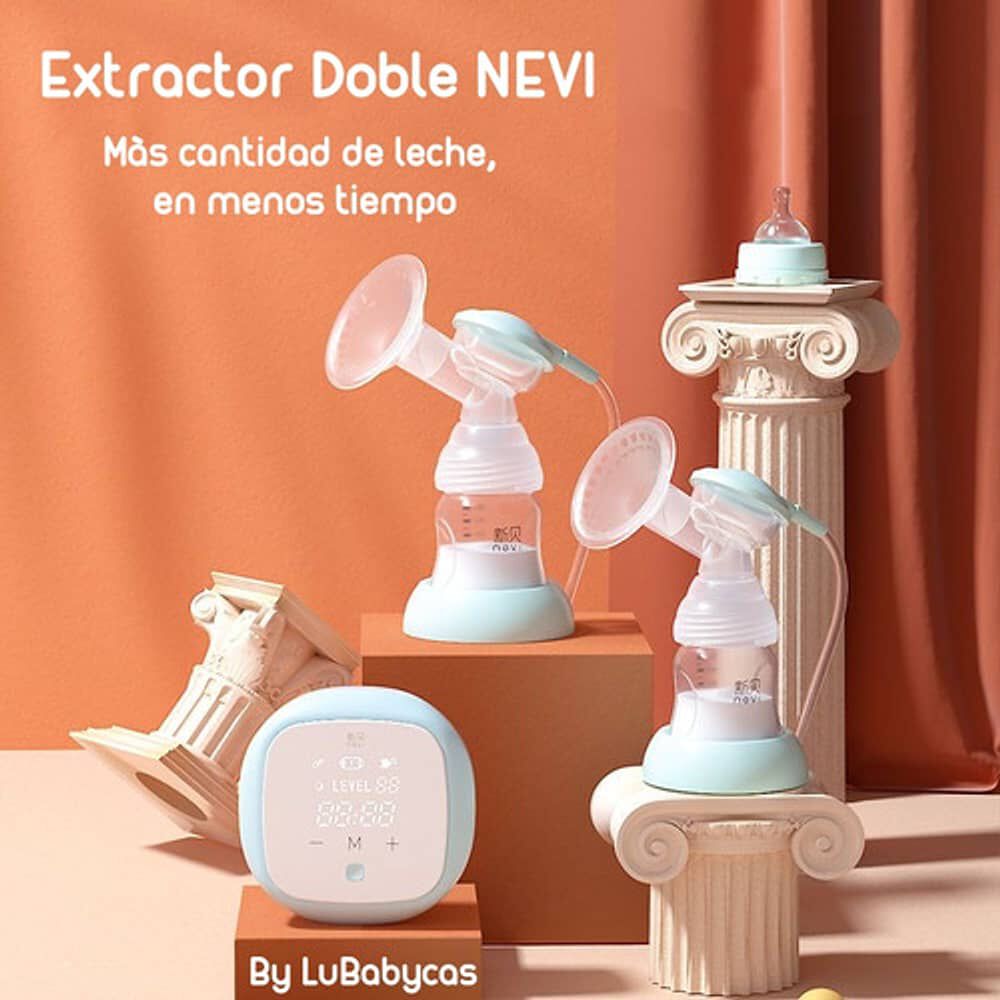 Extractor De Leche Doble Inalambrico Nevi By Lubabycas image number 1.0