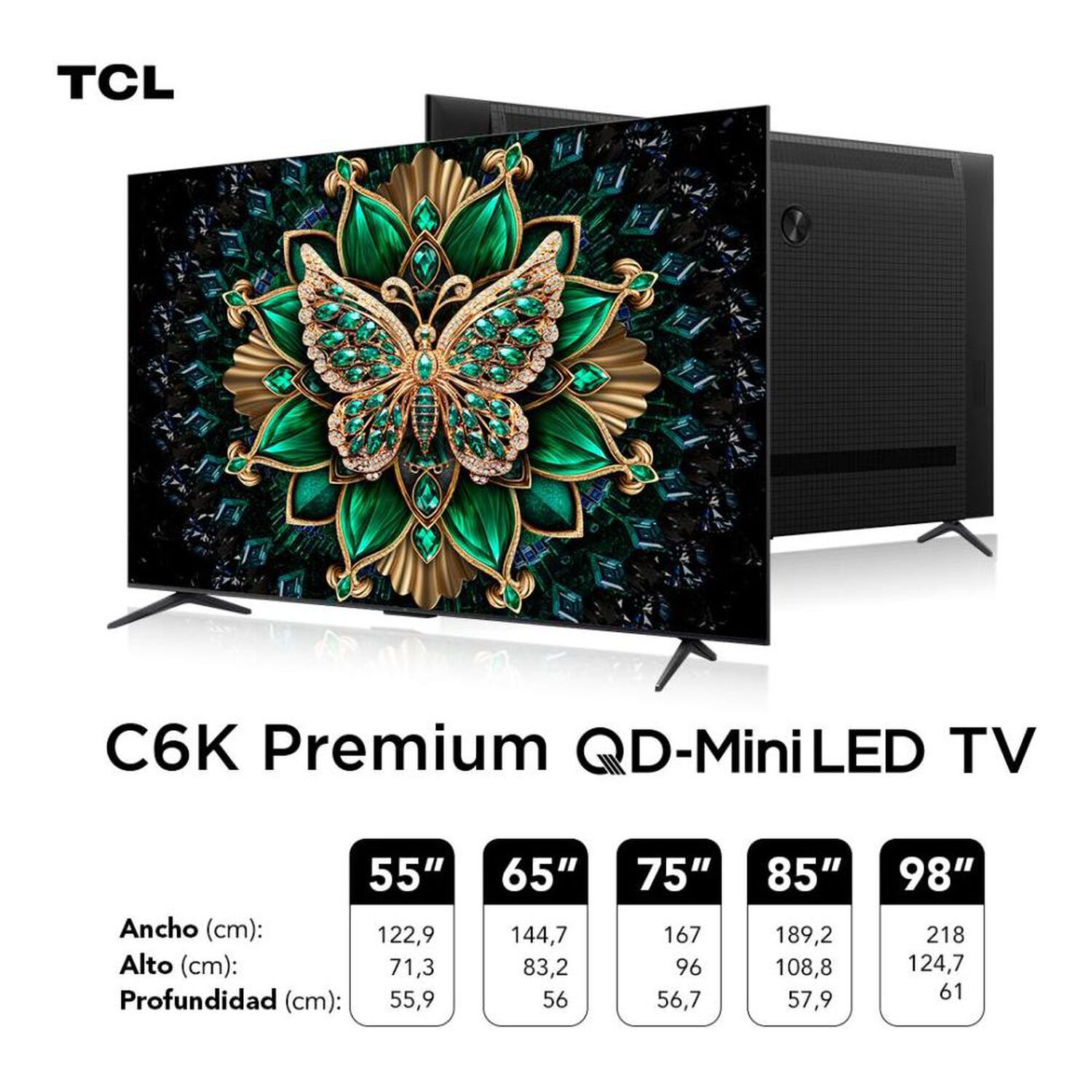 Mini LED 65" TCL C6K / Ultra HD / Smart TV image number 13.0