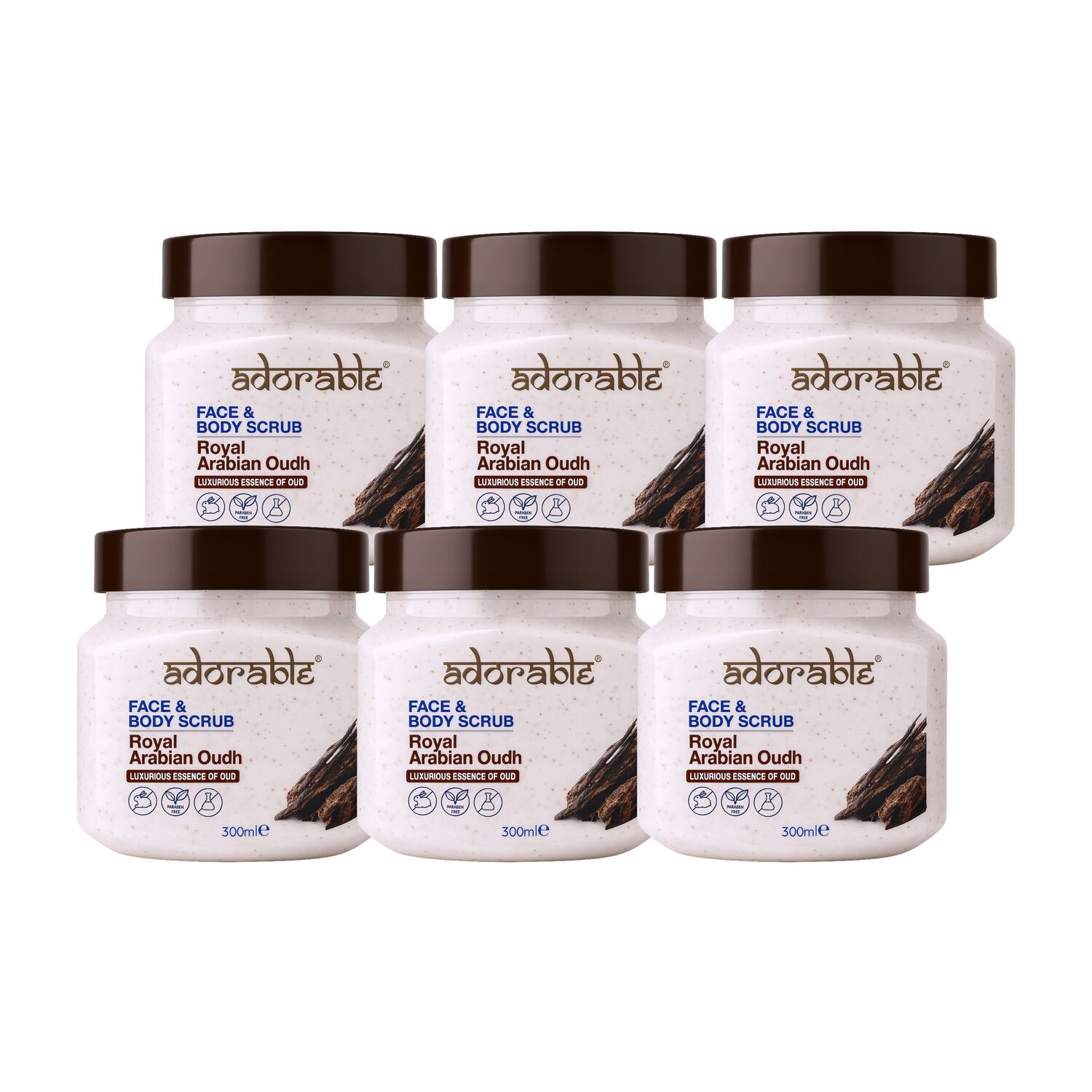Pack Adorable 6 Exfoliantes Royal Arabain 300 Ml image number 0.0