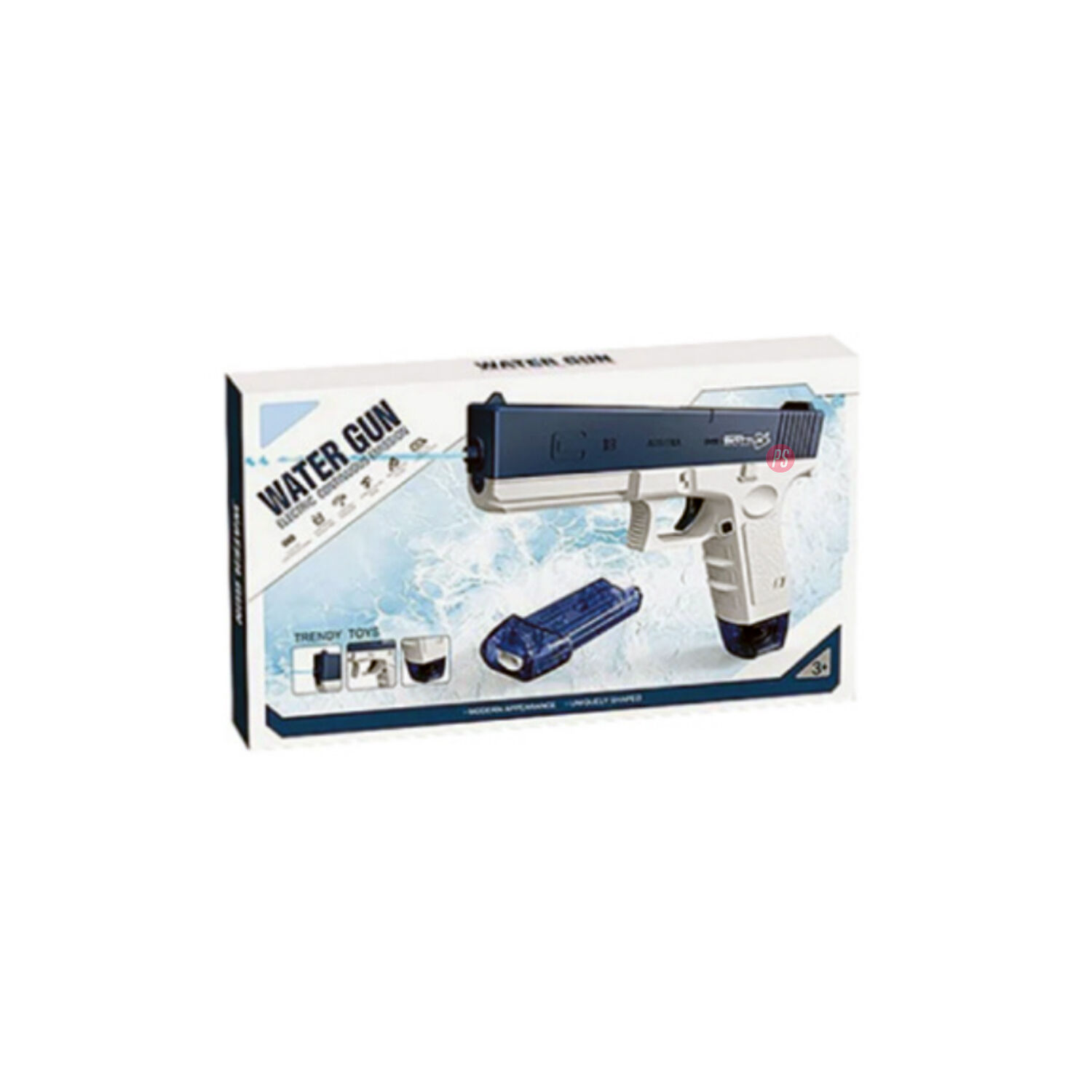 Pistola De Agua Recargable Azul Con Lanzamiento Continuo - Ps image number 2.0