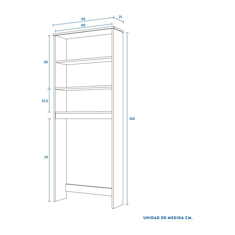 Combo Baño Cic / Estante 2 Puertas + Estante Organizacional image number 2.0