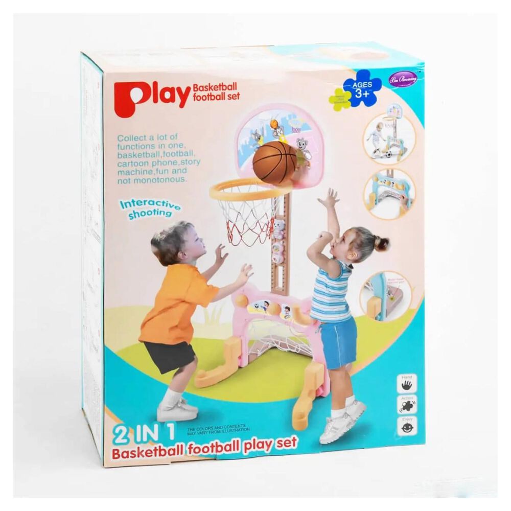 Juguete 2 En 1 Baloncesto Y Futbol Infantil Exterior O Interior image number 0.0