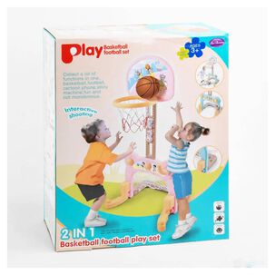 Juguete 2 En 1 Baloncesto Y Futbol Infantil Exterior O Interior