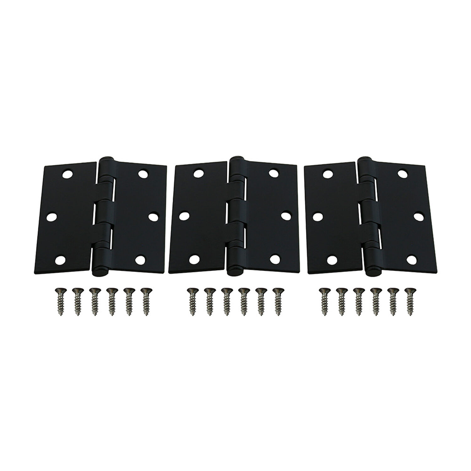 Pack 3 Bisagras Acero Odis 3,5&rdquo;&times;3,5&rdquo;&times;2,5mm- Negro image number 3.0