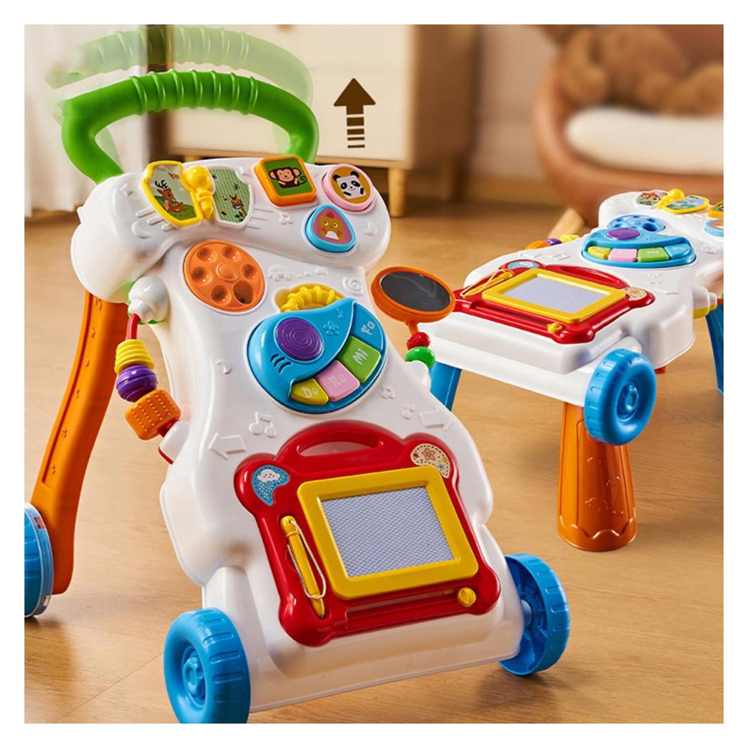 Juguete Andador Didactico 2 En 1 Mesa De Juegos Sonidos Infantil image number 2.0