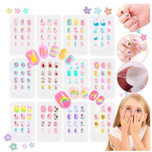 U&ntilde;as Postizas De Ni&ntilde;as Set De 24 U&ntilde;as