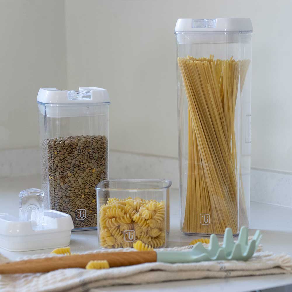 Pack 14 Contenedores Herm&eacute;ticos Pl&aacute;stico Blanco Simplit image number 7.0