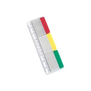 Pack X 4 Reglas Con Notas Adhesivas 3 Colores Isofit