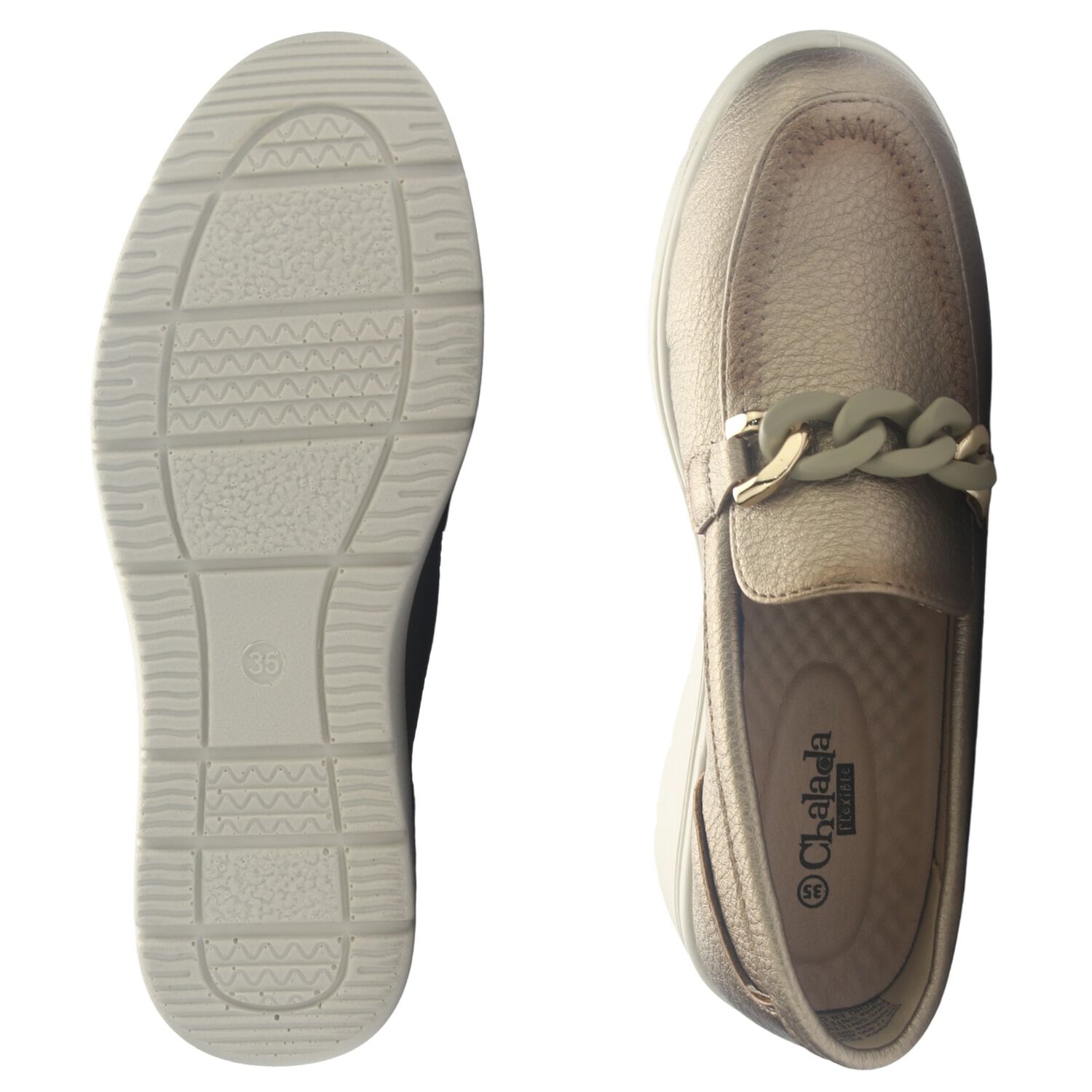 Zapato Mujer Chalada Deza-5 Dorado Casual image number 6.0