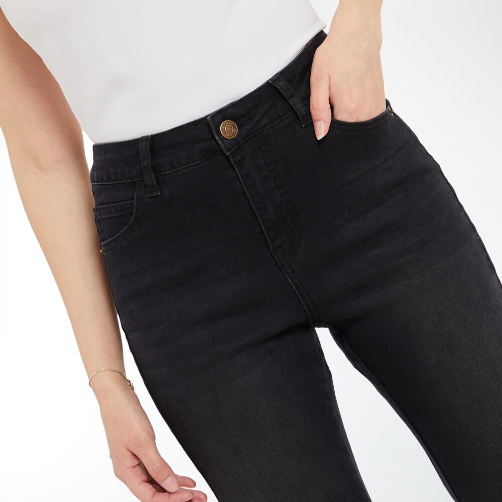 Jeans Fashion Con Tachas Tiro Medio Regular Mujer Geeps image number 4.0