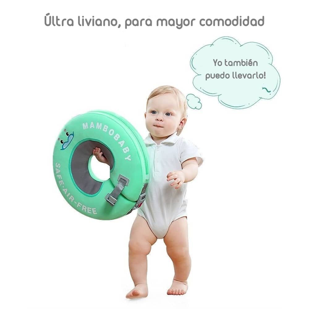 Flotador De Cuello Para Beb&eacute; Verde By Lubabycas image number 7.0