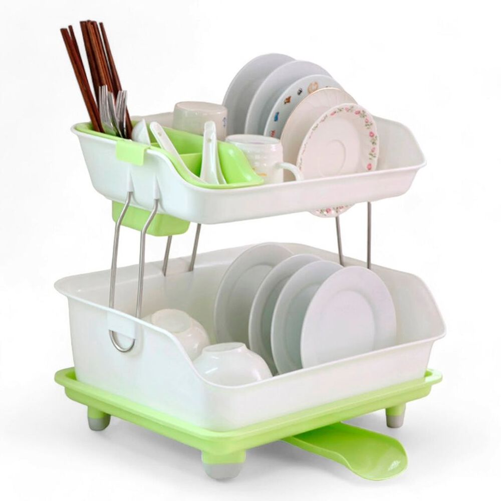 Escurridor Secador De Platos Multifuncional De 2 Niveles image number 3.0
