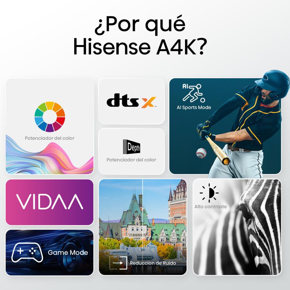 Led 32" Hisense A4K / HD / Smart TV image number 2.0