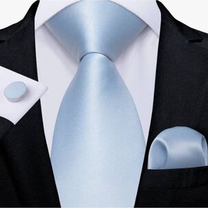 Corbatas Seda Hombres Celeste