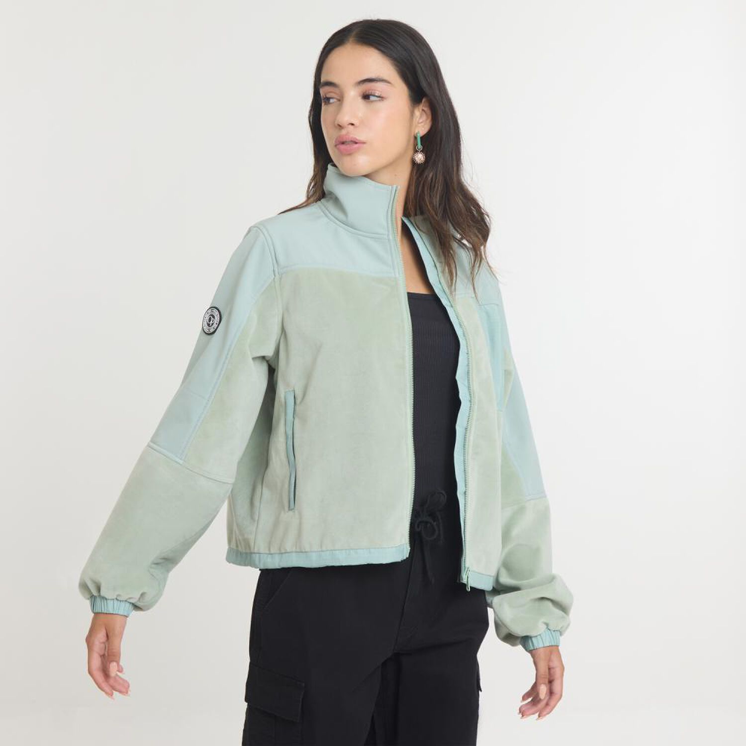 Chaqueta Softshell Regular Cuello Alto Mujer Ocean Pacific image number 2.0