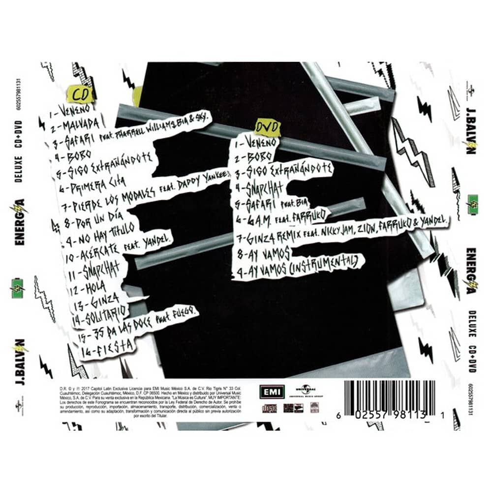 J. Balvin - Energia Lado B (cd+ Dvd) | Cd image number 1.0