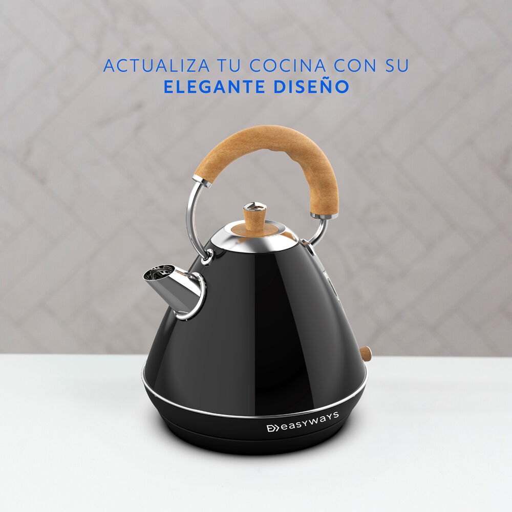 Hervidor Design Negro 1,7 L Easyways image number 1.0