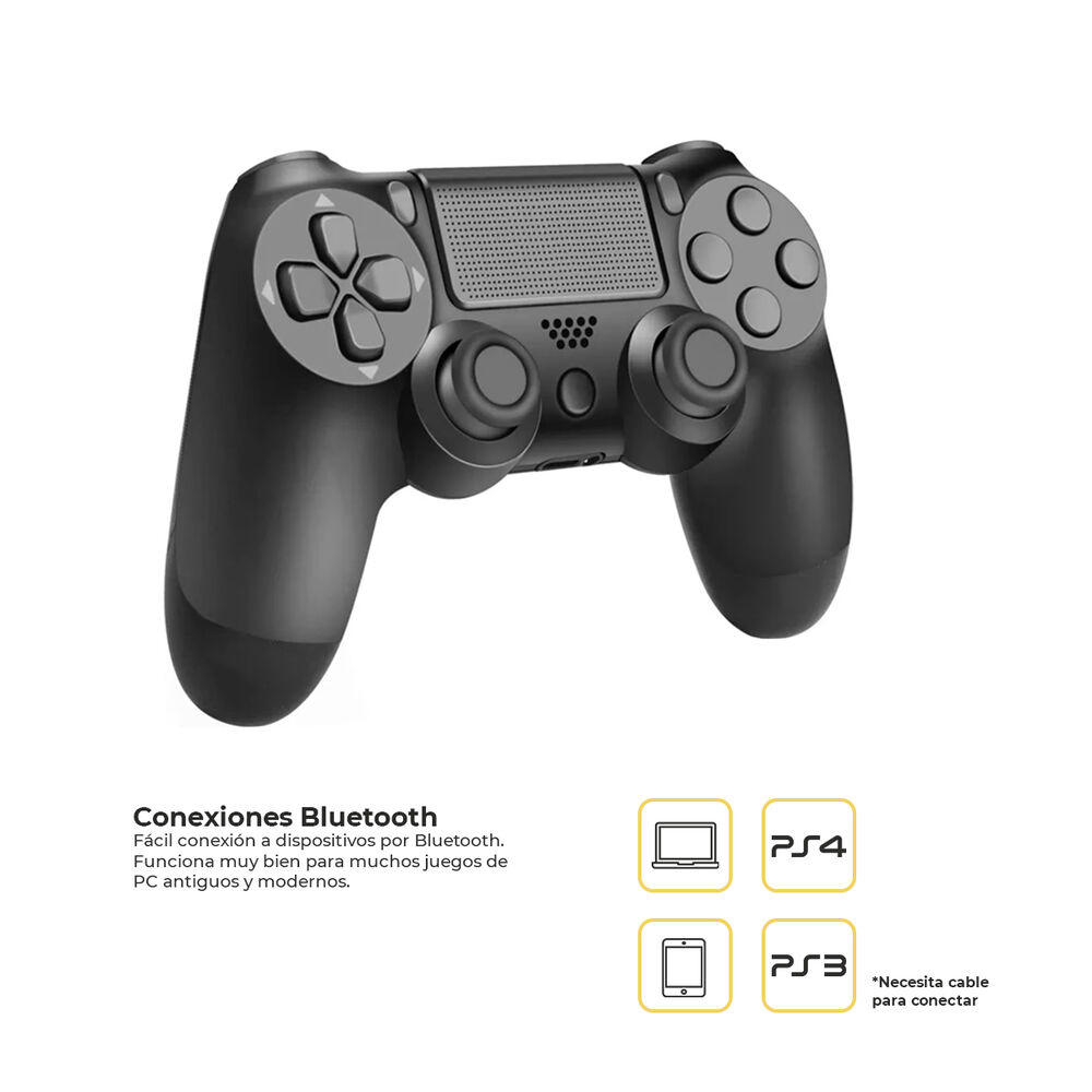 Control Joystick Inalámbrico Doble Shock P4 Negro Levo image number 2.0