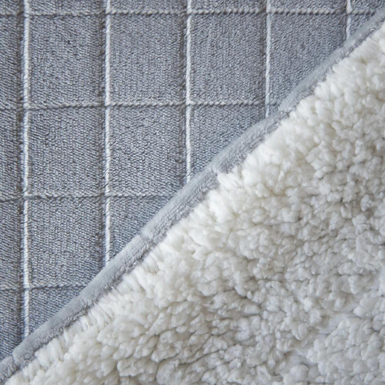 Frazada Sherpa Azhome Jacquard Flannel / King image number 2.0