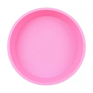 Molde De Silicona Rosa Redondo Para Queque O Torta