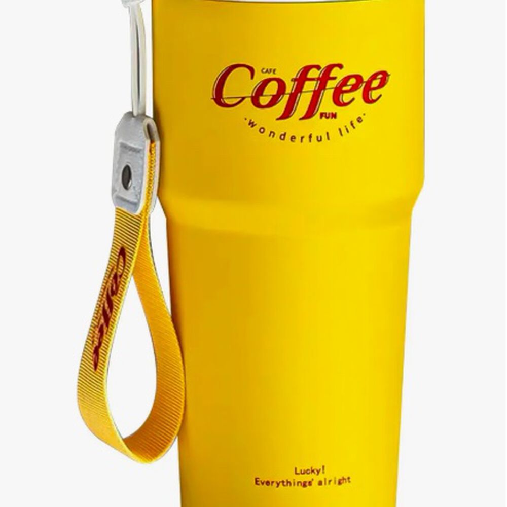 Termo Para Cafe Mug Amarillo image number 0.0