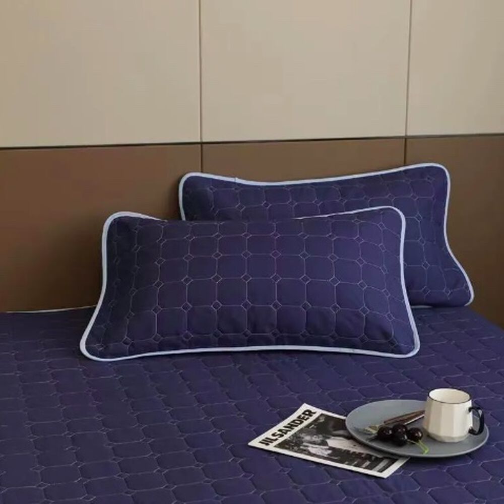 Cubrecama Quilt Cobertor King Azul Y Azul Claro image number 2.0