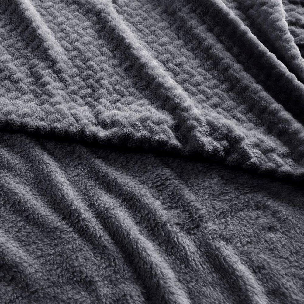 Frazada Coral Embossed 2 Plazas Marengo image number 1.0