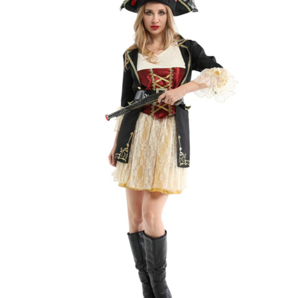 Disfraz Pirata Luxury Bucanera Mujer image number 5.0