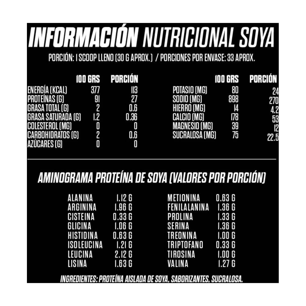 Prote&iacute;na Vegetal Soya Gohard 1kg Sabor Chocolate Coco image number 3.0